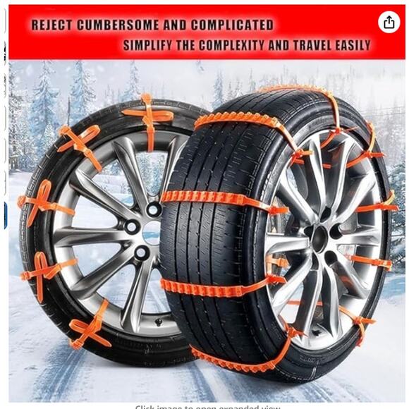 20 PCS of Snow Chains Easy Installation with Reusable anti slip ties - Picture 7 of 8